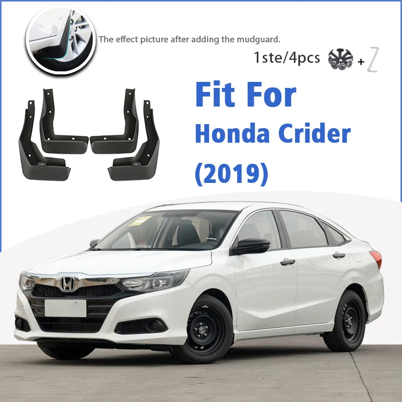 

Брызговики для Honda Crider 2019, 4 шт., передние и задние щитки, брызговики, автомобильные аксессуары, автомобильный стиль, брызговик, брызговик, щитка от грязи
