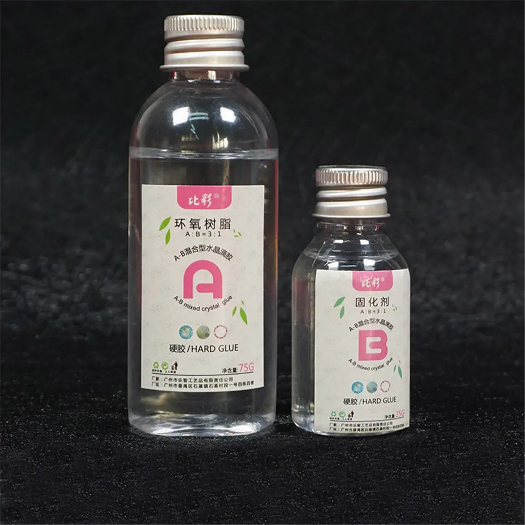 Art High Adhesive AB Crystal Glue Mixed Hardener Accessories Tool Jewelry Making DIY Resin Epoxy Clear Solvent Resistance # |