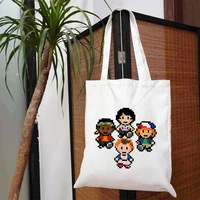 stranger things womens bag bags handbag canvas shopper customizable for big designer handbags grocery shopping