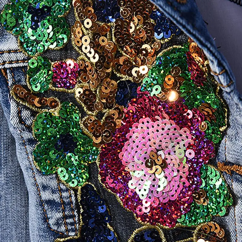 Костюм джинсовый женский в европейском стиле модная одежда джинсовая куртка с