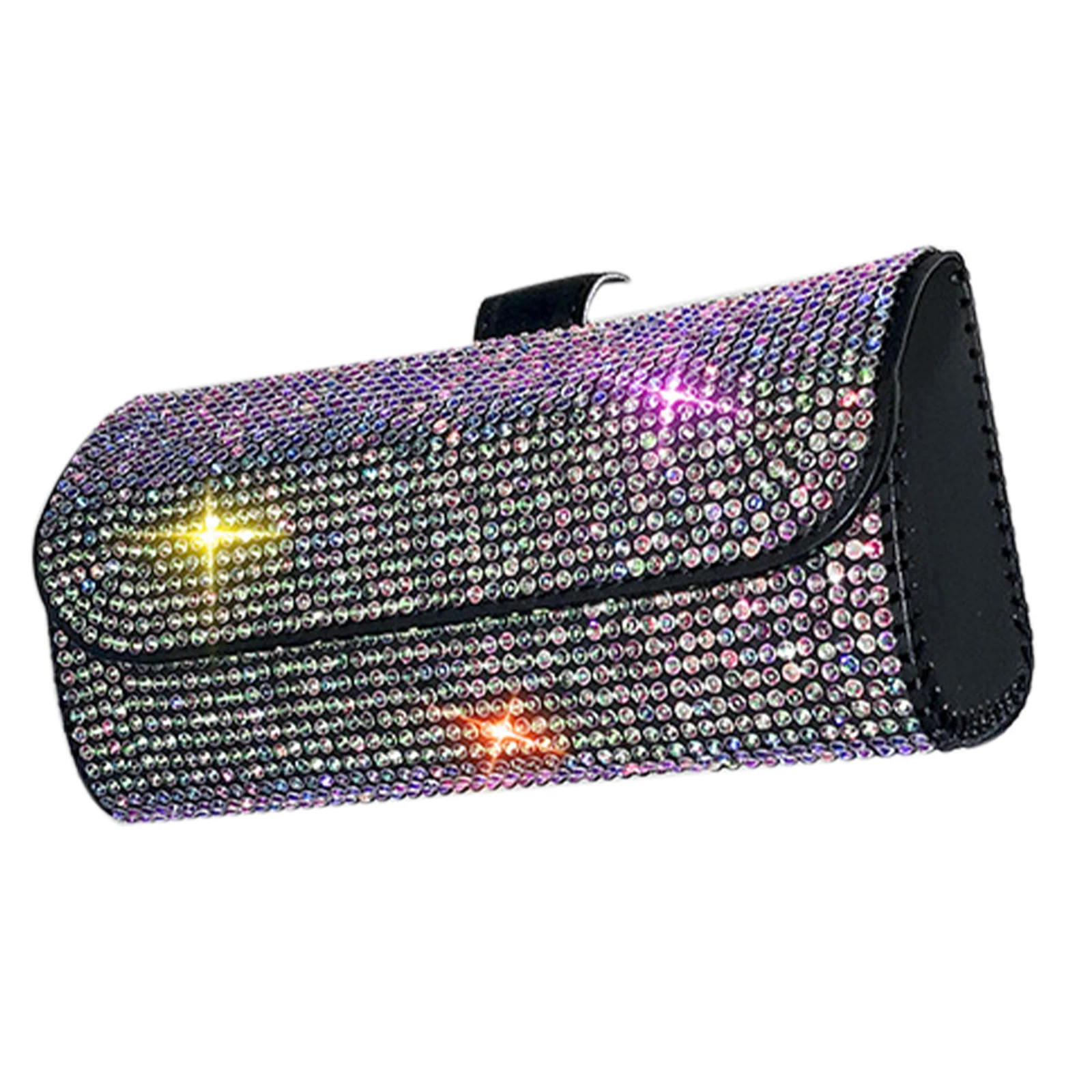 

Изысканный стразы, автомобильный козырек, держатель для солнцезащитных очков, чехол для хранения очков, искусственная кожа, искусственная ...