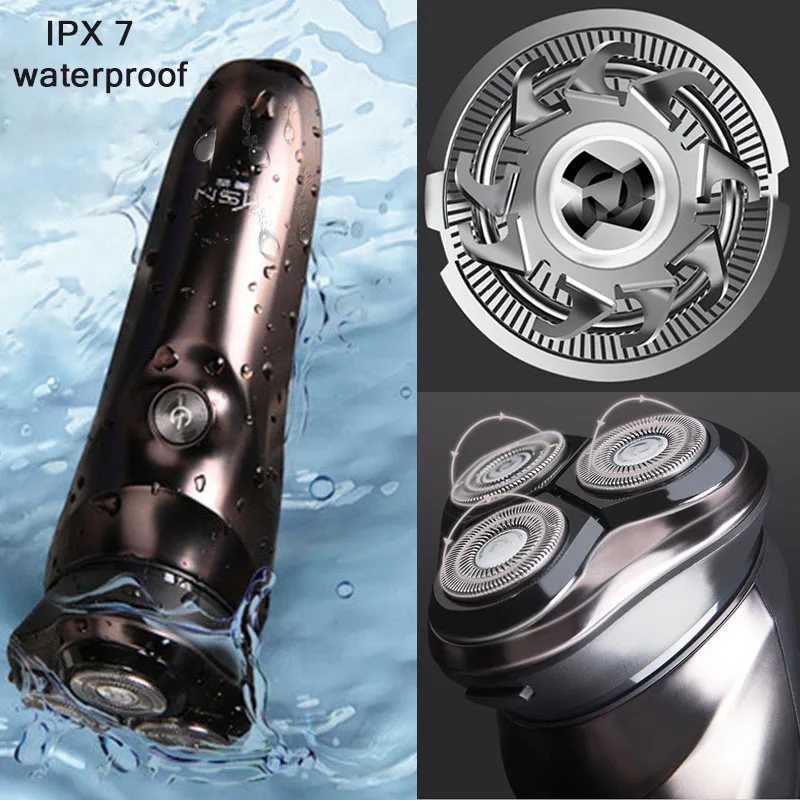 

Xiaomi Electric Shaver for men Razor portable Beard Trimmers IPX7 waterproof wett & Dry Dual Use LCD Display Shaving mower Razor