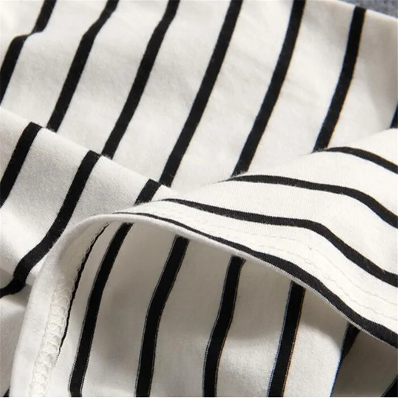 

Korean Womens Black White Striped One-Step Skirt Spring Summer Woman Casual Pocket Mid-length Slim Bag Hip Free shipping