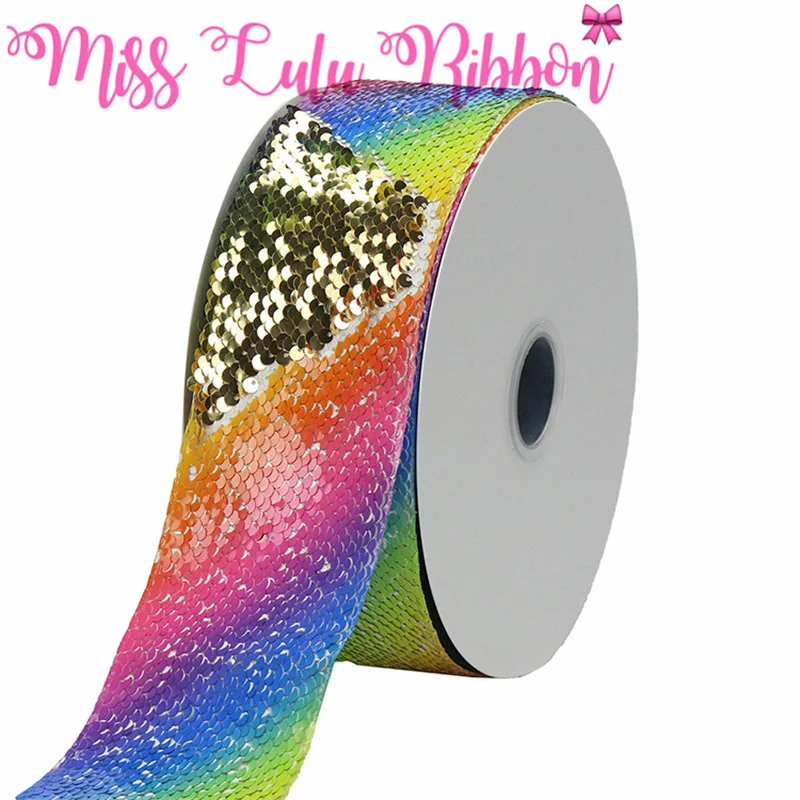 3 &quot75 мм градиентный Радужный волны точки двойной Реверсивный серебряный &amp