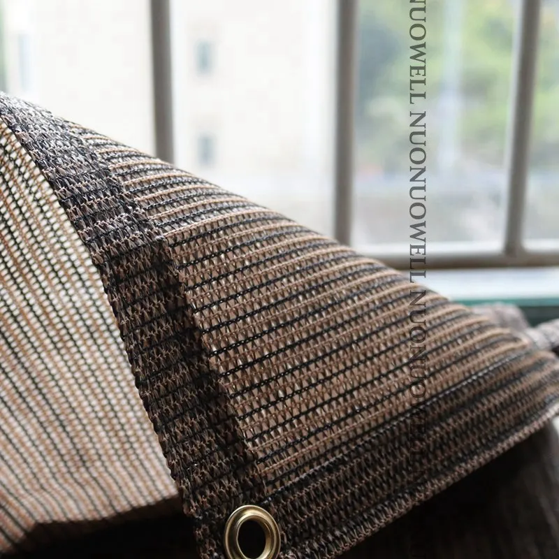 Кофейный коричневый анти УФ ПЭНД Солнцезащитная сетка от солнца затеняющая