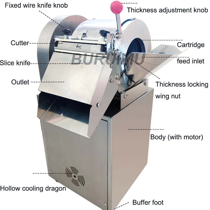 Машина для резки овощей и фруктов из нержавеющей стали | Бытовая техника
