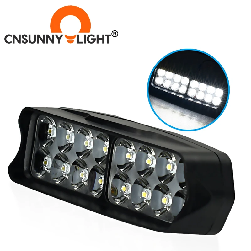 Светодиодные передние фары для мотоцикла от CNSUNNYLIGHT противотуманные белые свет 10