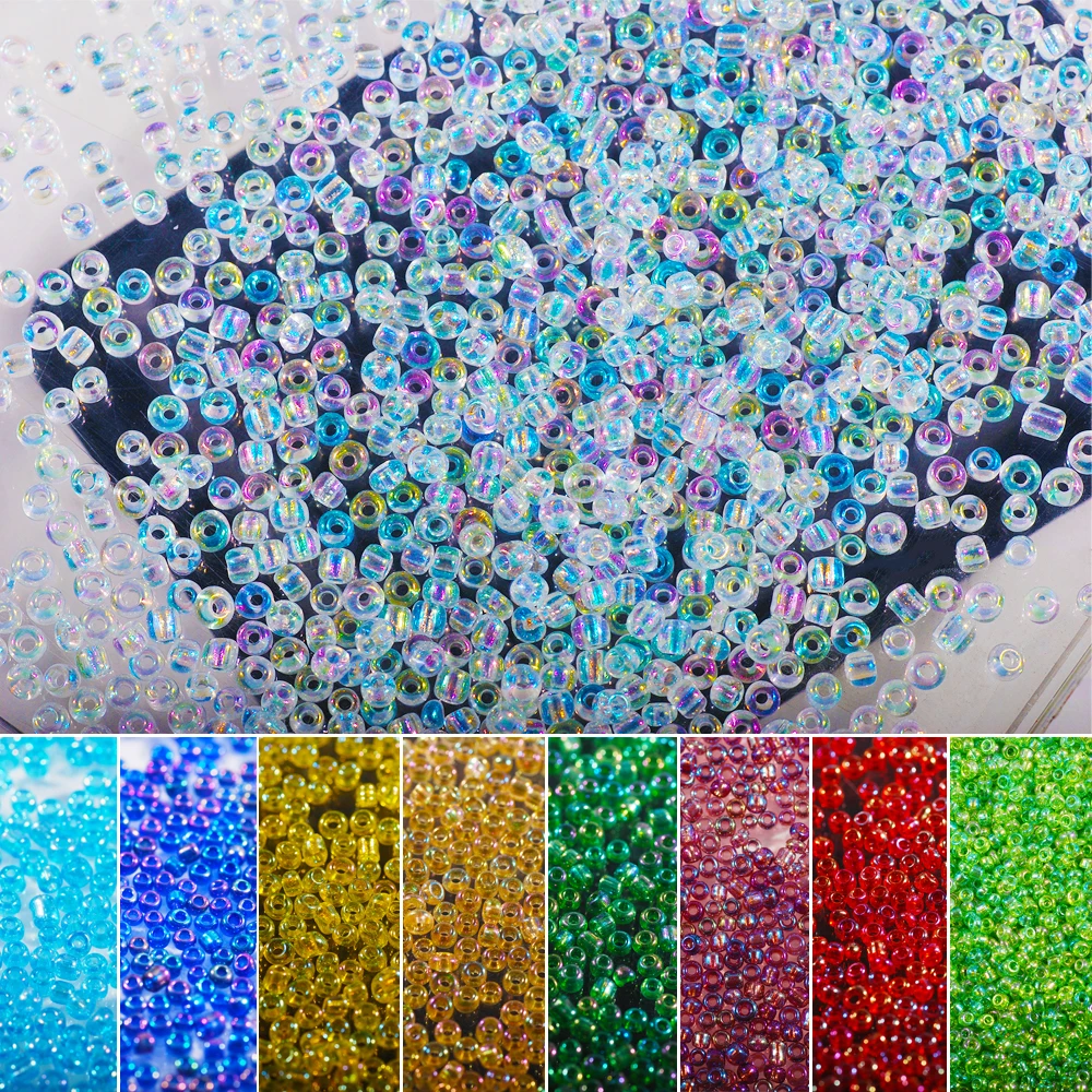 

2000pcs 2mm Crystal Oblate Round Hole Czech Glass Seed Spacer Beads DIY Earring l Necklace l Bracelet l Jewelry l Needlework