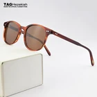 Винтажные поляризационные солнцезащитные очки для мужчин 2020, круглые Роскошные брендовые солнцезащитные очки для женщин, маленькая коробка, ретро мужские солнцезащитные очки, фирменный дизайн OV5412