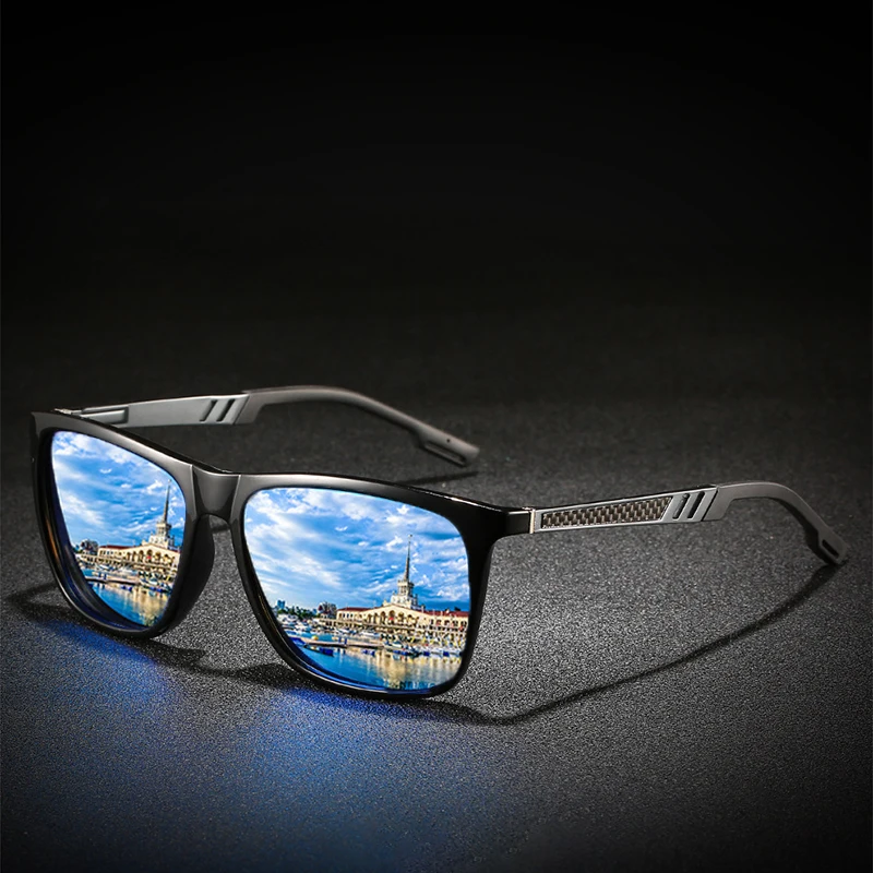 Солнцезащитные очки в металлической оправе для Для мужчин квадратные