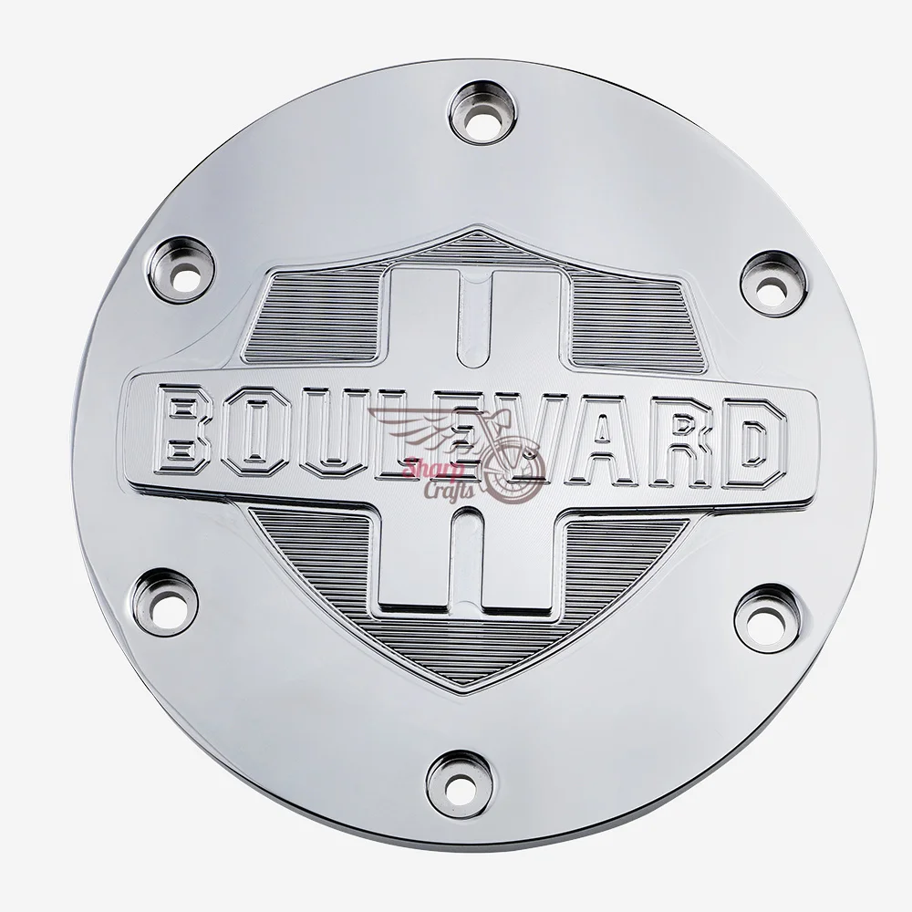 Запчасти для мотоциклов хромированные гравированные Чехлы Дерби защита статора