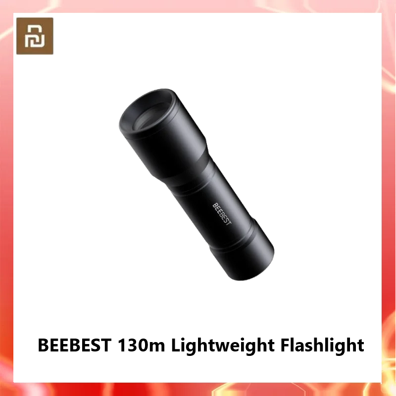 

Mijia BEEBEST Mini Flashlight 130m Lightweight EDC Flashlight Waterproof SOS Portable Mini Torch Work With AAA Batteries