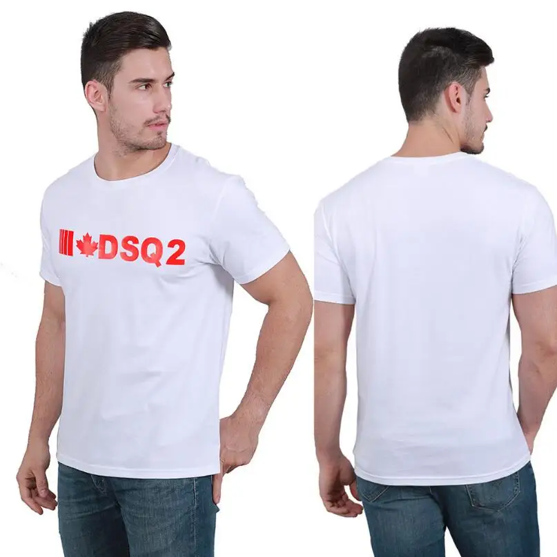 

Fit T-Shirts For Man Short sleeve Printed T-shirts High Quality Casual Tees Slim T-Shirts Male Cotton Fit O-Neck White T-Shirts