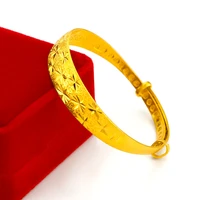 korean classic gypsophila bracelet 24k gold womens wedding engagement jewelry charms hand oranment female new year gifts