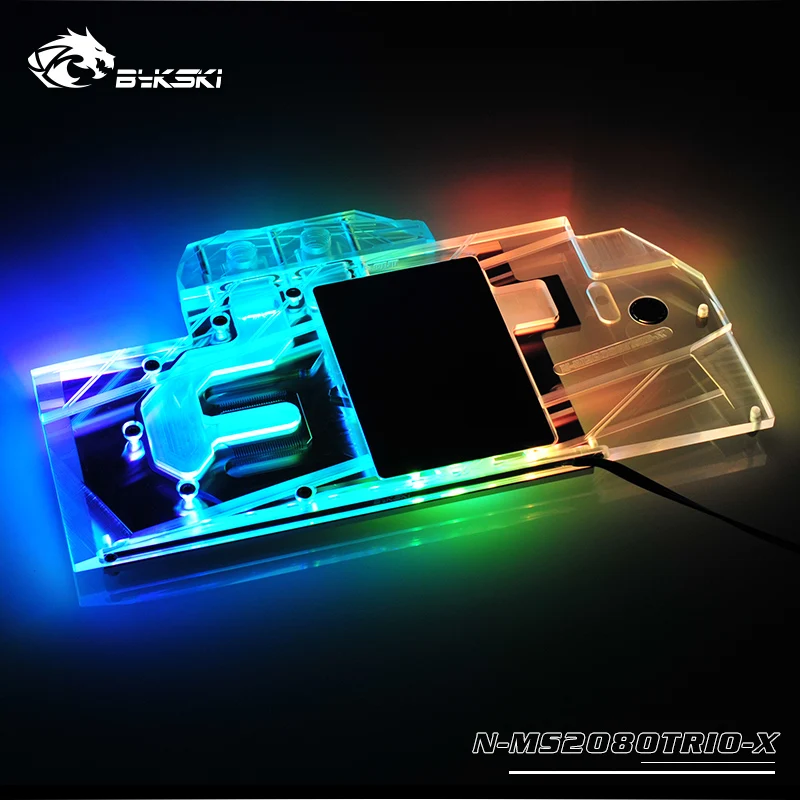 Bykski графический блок с полным покрытием для MSI RTX 2080 GAMING X TRIO графическая карта