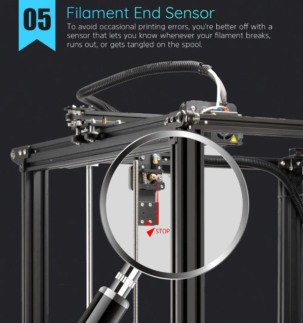 Ender-5 Plus 3D Принтер Высокоточный большой размер 350*350*400 принтер 3D Автоматическое выравнивание, двойная ось Z отключение питания восстановление Creality 3D