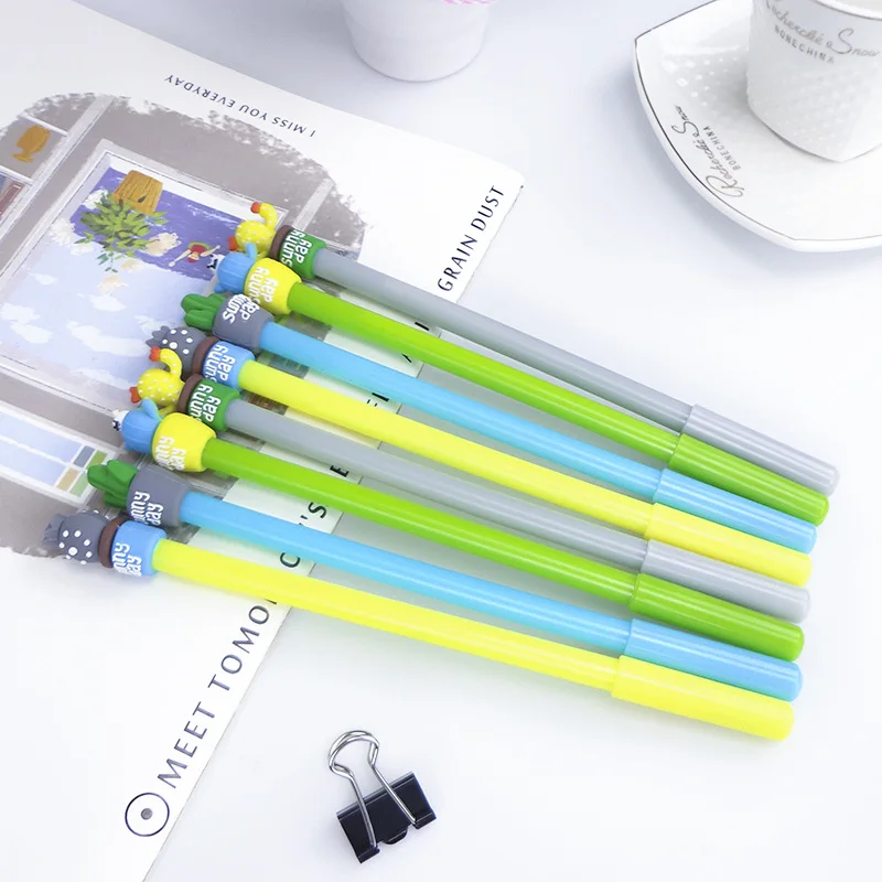 1 предмет новые футболки Творческий гелевая ручка с кактусами стержень ручки