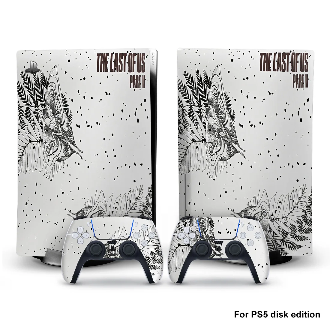 

The Last Of Us PS5 Disc Edition Skin Sticker for Playstation 5 Console & 2 Controllers Decal Vinyl Protective Skins Style 5