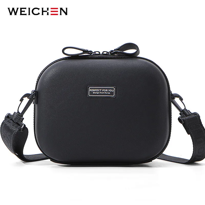 WEICHEN новая Твердая Сумка через плечо кожаная сумка женская мессенджер сумки на