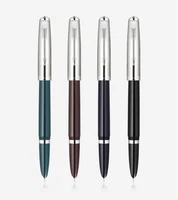 new 4 colors luxury brand jinhao 86 fountain pen black green stainless steel extra nib 0 38mm office school supplies ink pens