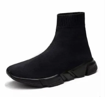 black socks sneakers Высокие носки кроссовки легкие мужские и женские кроссовки для бега дышащая сетчатая спортивная обувь для пар Черные синие прогулочные Zapatos 47 - Color: black socks sneakers