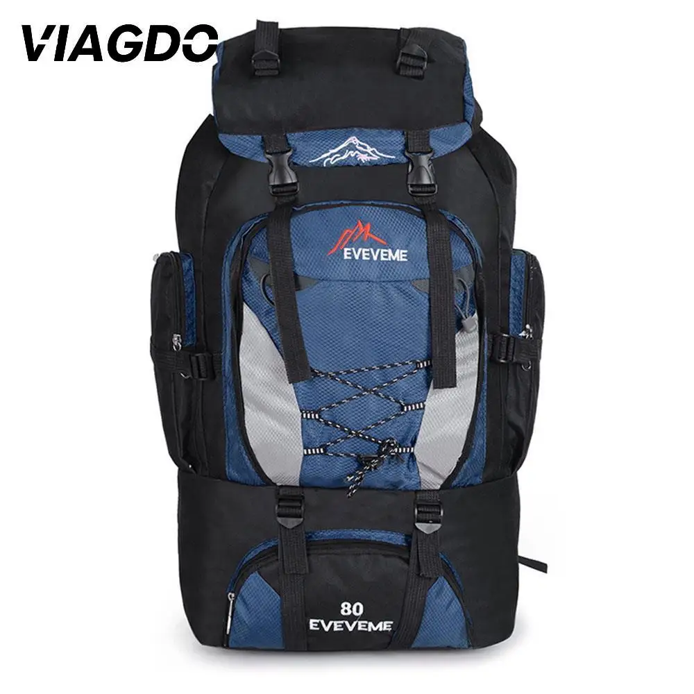 80L походные рюкзаки для кемпинга большая уличная сумка рюкзак нейлон суперлегкая