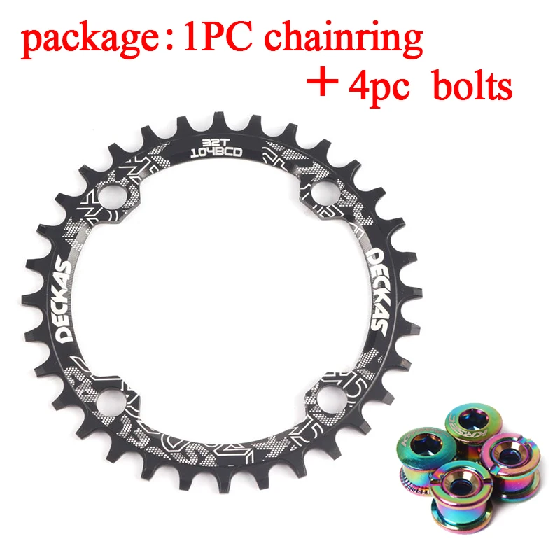 Звезда DECKAS 104bcd звезда для горного велосипеда кольцо цепи узкая широкая 32/34/36/38T