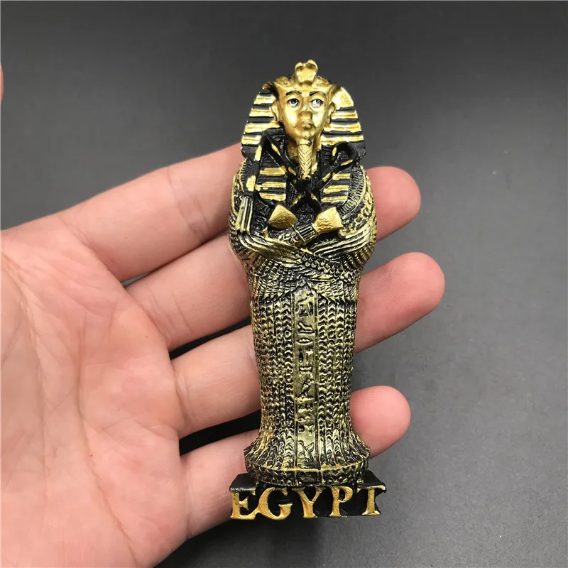 Egyptian mummy Магнитные наклейки для холодильника, венгерский Дубай, Таиланд, Польша, Египет, Италия, Австралия, Испания, Бельгия, смола, магнит на холодильник, сувенир - Цвет: Egyptian mummy