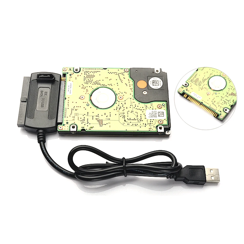

USB to IDE/SATA Cable Set USB 2.0 to 2.5 Inch/3.5 Inch IDE SATA HDD Hard Drive Converter Adapter Cable Plug and Play