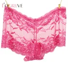 Женские кружевные трусики Logirlve, 3 шт., бесшовные, мягкие, удобные, большого размера, трусики большого размера