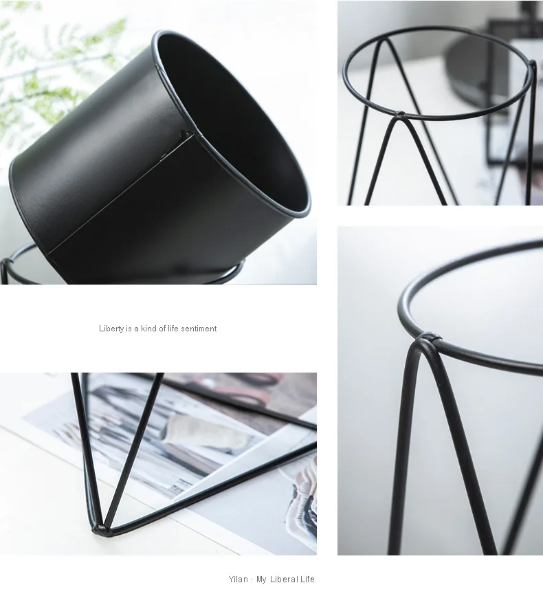 Нордическая Современная железная стойка для цветов Пергола геометрический