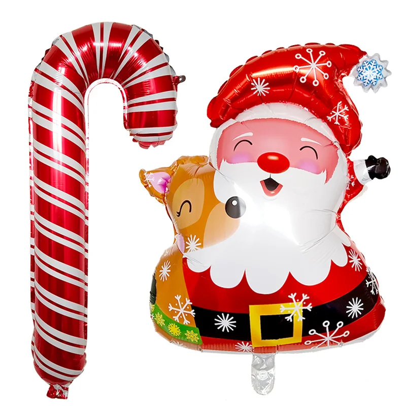 1 шт. рождественские украшения для дома фольга Санта Клауса воздушные шары
