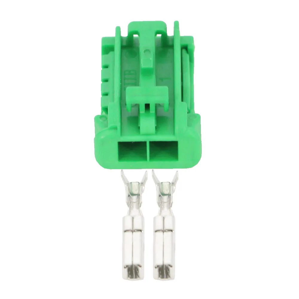 Двухконтактный разъем для электронного вентилятора, черный, зеленый, случайный пластиковый разъем с клеммой DJ7028K-2.8-21 2 P