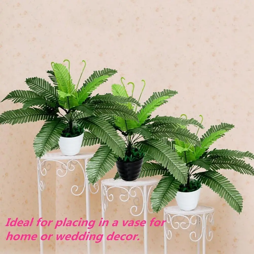 

1Pc Artificial Foliage Plant Green Fern Office Home Garden Wedding Decoration