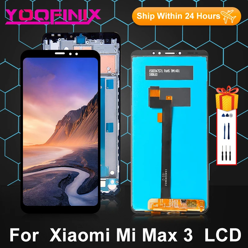 

6,9 "Оригинальный дисплей для Xiaomi Mi Max 3, сенсорный экран, дигитайзер, запасные части для Mi Max 3, ЖК-дисплей M1804E4A