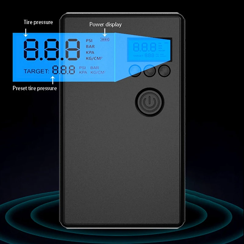 

1 Set Portable Inflator Pump Car Air Compressor Pump & 2 Pcs Car Safety Hammer Glass Breaker with Seat Belt