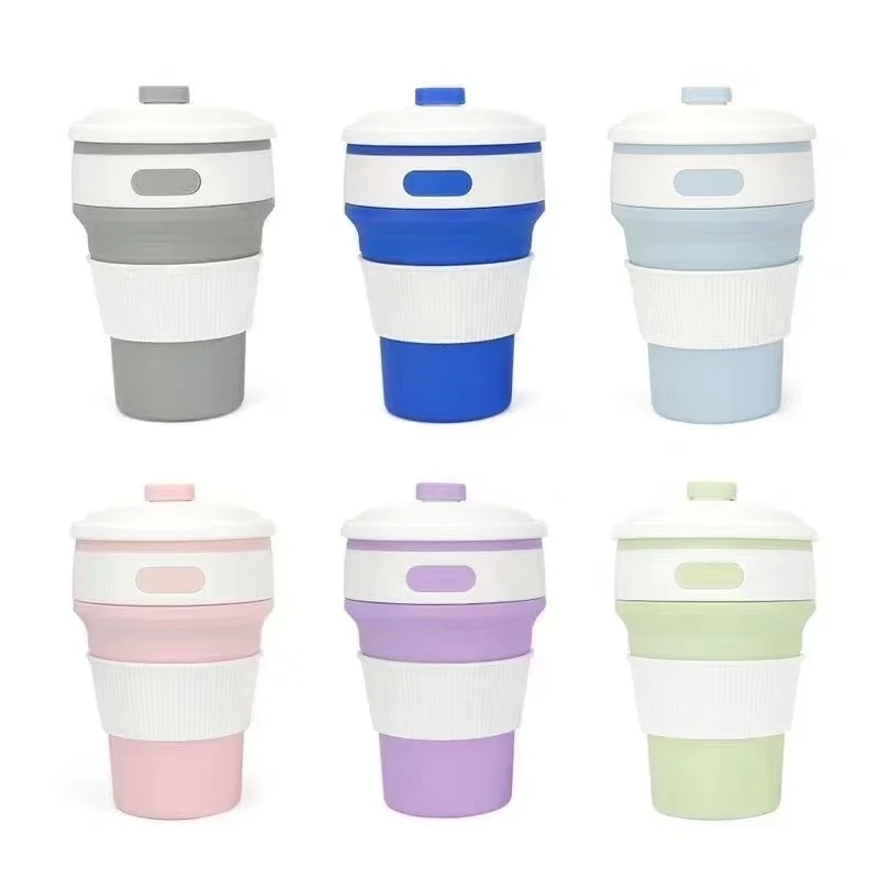 

1pcs Folding Coffee Silicone Water Portable Telescopic Stretch Cup For Outdoor Travel