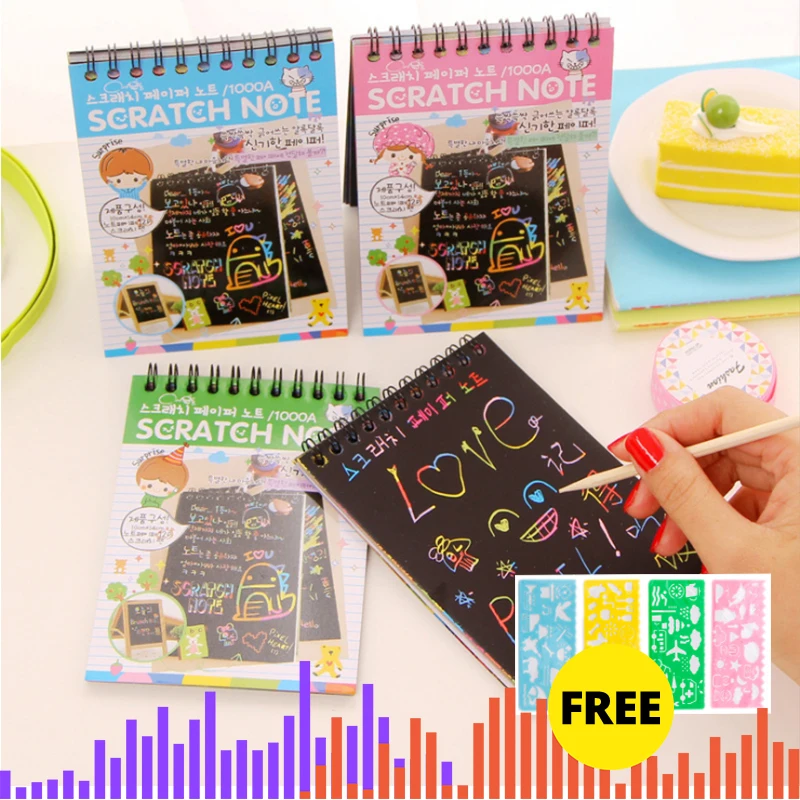 

craft kids diy toys creativity toys for children Color Cardboard Creative DIY Draw Sketch Notes for Kids Toy School Supplies