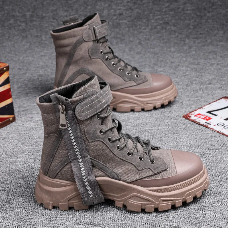 

Женские ботинки 2021, осенние черные ботинки на толстой платформе, модные ботинки из искусственной кожи на шнуровке, женские ботинки на средн...