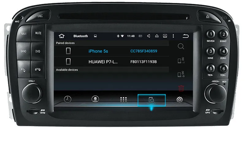 Автомобильный DVD плеер 6 2 дюйма Android 10 0 GPS навигация для mercedes Benz SL R230 SL500 2001 2007 радио