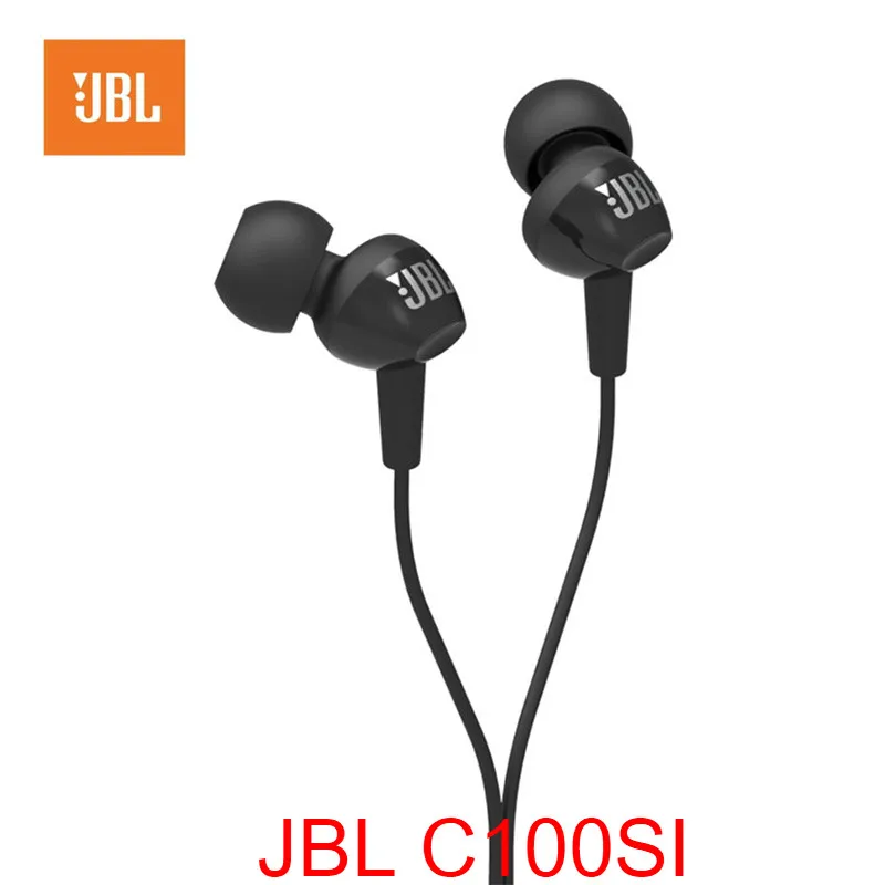 Проводные наушники вкладыши JBL C100SI 3 5 мм стереогарнитура для музыки динамические