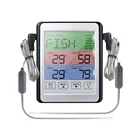 Цифровой термометр с сенсорным экраном-30-300  для термометра кухонная плита для барбекю на открытом воздухе Гриль курильщик таймер измеритель температуры