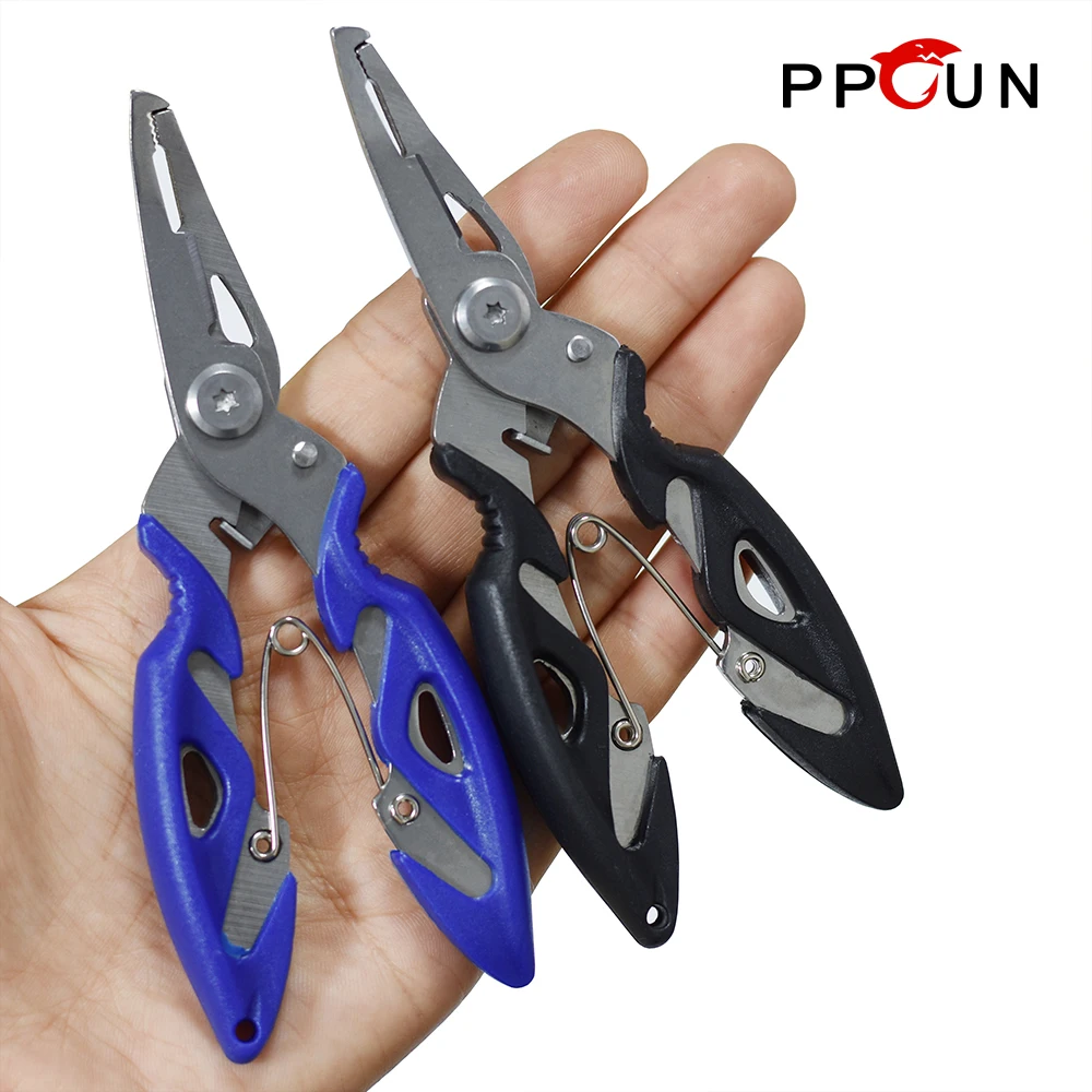 

PPGUN Fishing Plier Scissor Braid Line Lure Cutter Hook Remover Fishing Tackle Tool Cutting Fish Tongs Multifunction Scissors