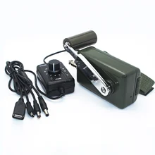 30W/0-28V high power hand crank generator outdoor professional emergency mobile phone computer charger portable