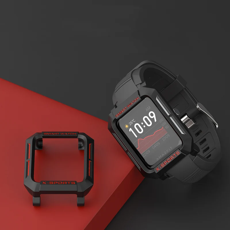 Для Amazfit Bip чехол смарт часы протектор для Xiaomi жесткий защитный Huami Lite S U бампер PC TPU