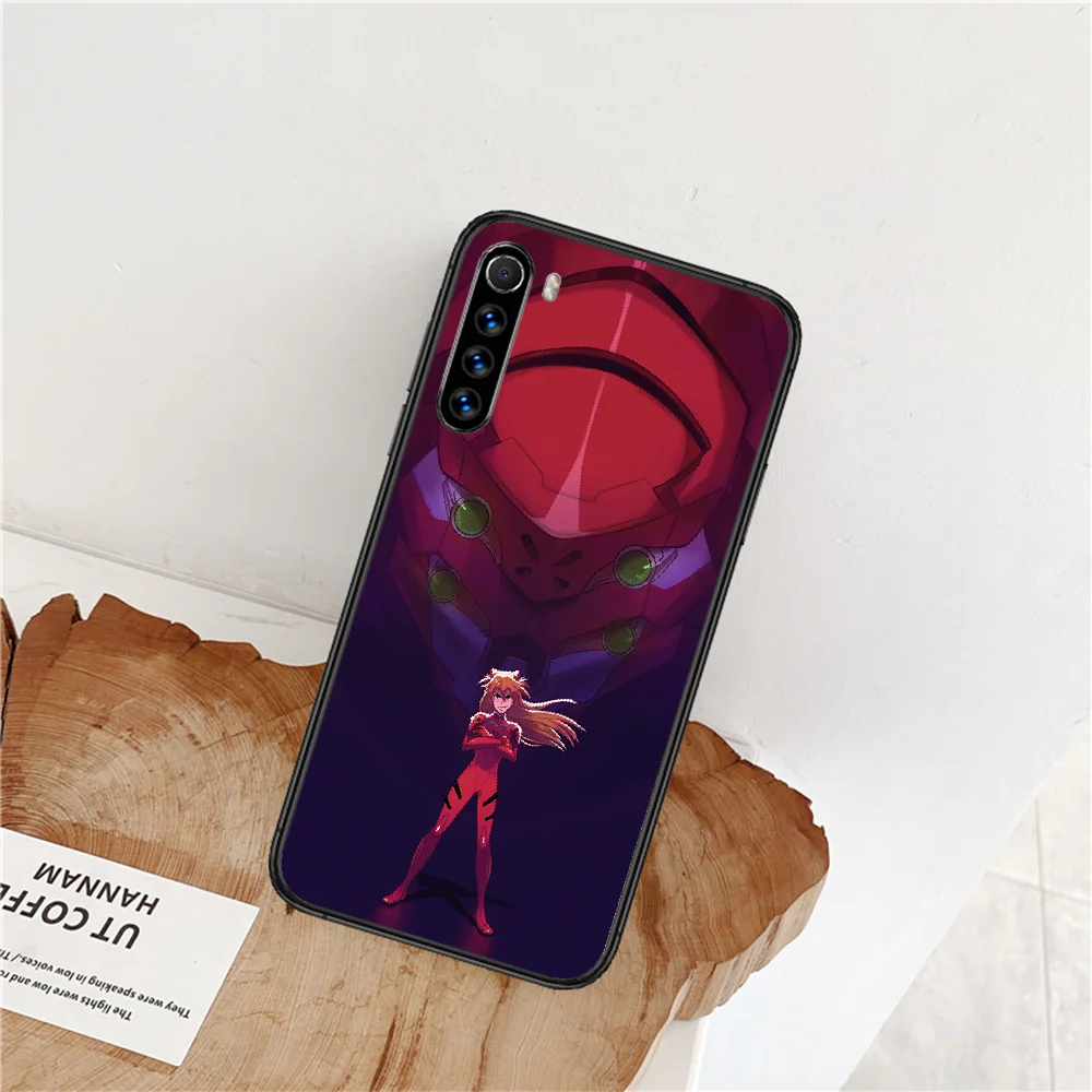 

EVA Evangelion Phone Case For Xiaomi Redmi Note 7 8 8T 9 9S 4X 7 7A 9A K30 Pro Ultra black Funda 3D Back Tpu Shell Fashion Cover