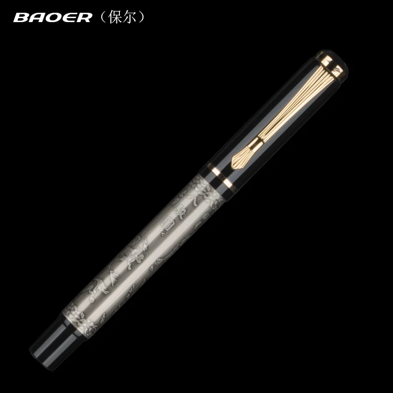 Высококачественная металлическая ручка авторучка baoer роскошная Ручка pluma fuente stylo