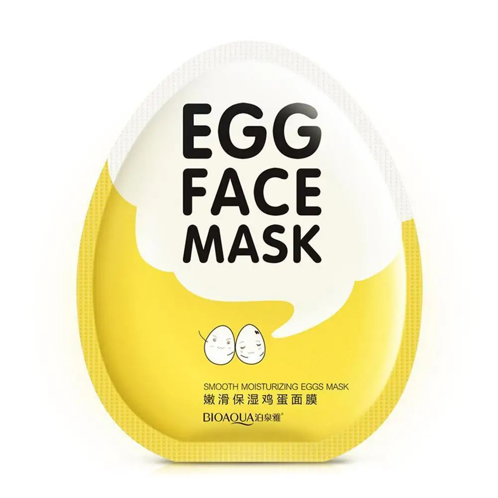 Горячая продажа 1 шт. маска с экстрактом яиц Восстанавливающая увлажняющая для