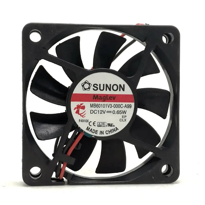 Вентилятор охлаждения 60 мм оригинальный для Sunon MB60101V3 000C A99 12 В 0 65 Вт 6010 60x60x10 6 см