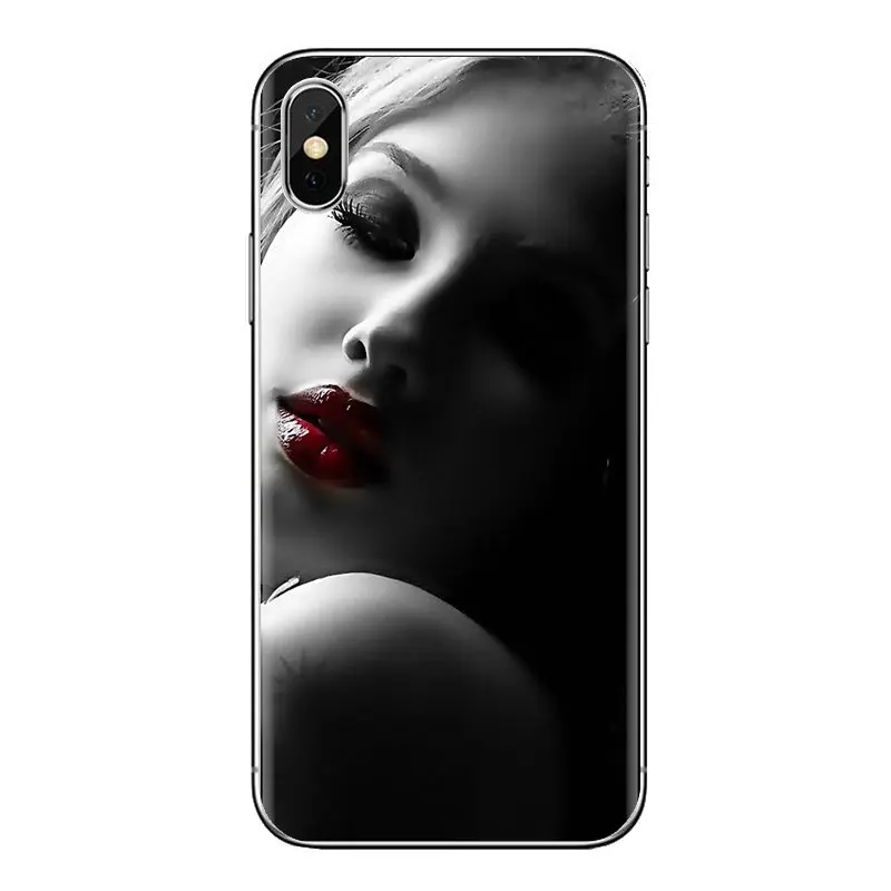 Роскошные Силиконовые чехлы с красными сексуальными губами в Корейском стиле